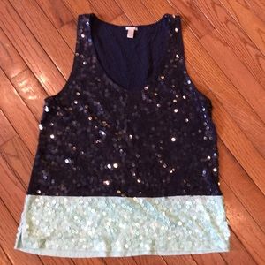 Jcrew medium sequin dress top